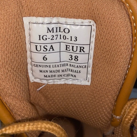 Vlado Men Womens Milo 250 Boots Wheat Tan Size 6 - Picture 7 of 8